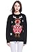*daisysboutique* Women's Christmas Reindeer Themed Knitted Holiday Sweater Girl Pullover (Medium, Reindeer-3D Nose)