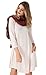 JollieLovin Women's Casual Swing 3/4 Sleeve Pockets T-shirt Loose Dress (Beige, 1X)