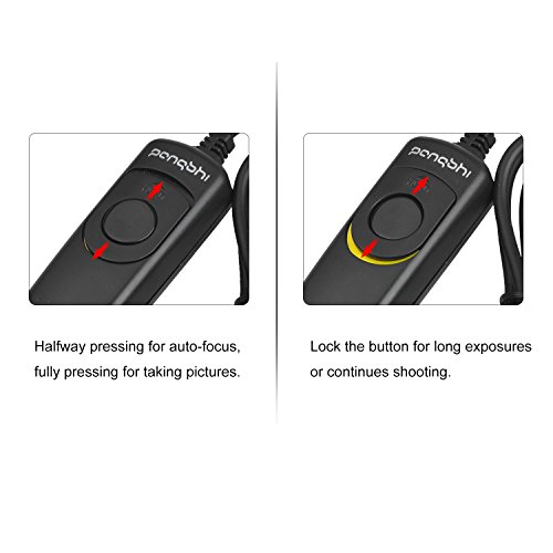Wired Shutter Release Cord Remote Control Switch Cable Replaces RS-60E3 Compatible with Canon DSLR Camera T6i T6s T5 T5i T4i T3 T3i T2i T1i XT XTi XS XSi 60D 70D 760D G16 G15 G12 G11 G10 G1X