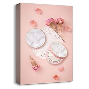 Canvas Wall Art Girls Make Up Suite Collections Painting Artwork for Home Prints Framed - 12x18 inches