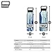 Healthy Human Stainless Steel Water Bottle | Double Walled Vacuum Insulated Water Thermos for Adults | Eco-Friendly Travel Bottles with Leak Proof Lid (Ocean Tide, 21 oz/ 621 ML)