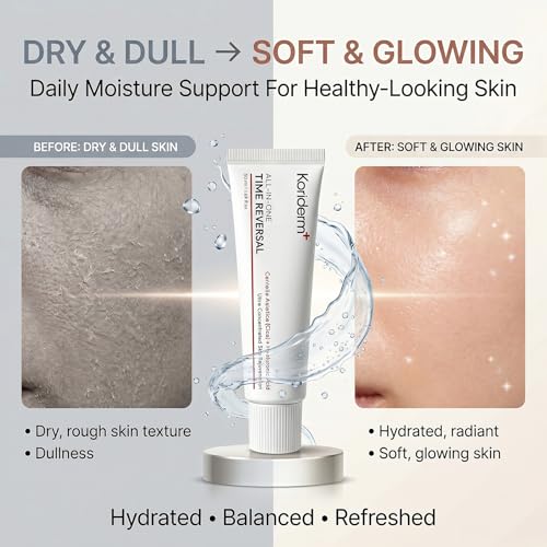 Koriderm Time Reverse Cream All-in-One, Skin Moisturizer Cream for Face - Nourishing, Hydrates, Firms & Reduces Wrinkles with Centella Asiatica (Cica), Collagen & Hyaluronic Acid for All Skin (1Pc)
