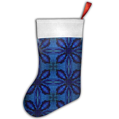HUYFDG Classic Cobolt A Wallpaper (3930) Personalized Christmas Stocking Christmas Sock - Fun Colorful Festive