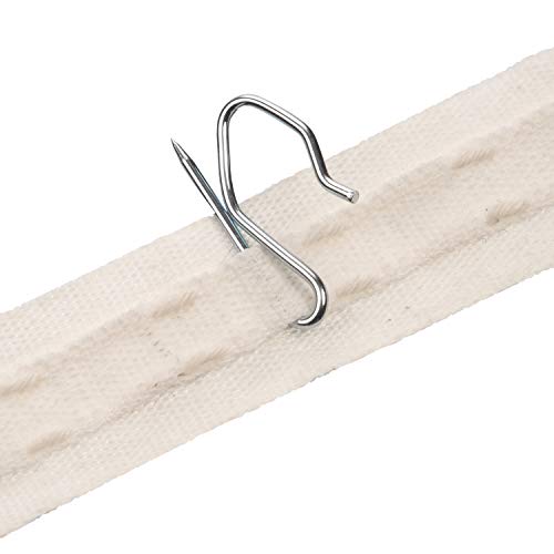The Bead Shop Heavy Duty Zinc Metal Drapery Pin Hooks 50 Pack