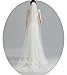 anmor Women's 2 Tiers Chapel Length Wedding Bridal Veil 2M Long Veil With Comb Ivory