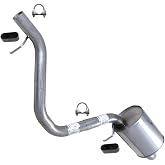 Exhaust Rear Muffler Compatible with Chevy Trailblazer and GMC Envoy 2002-2009 4.2L | Stainless Steel | Northeastern Exhaust | Includes Clamps and Hangers | Direct-Fit Replacement