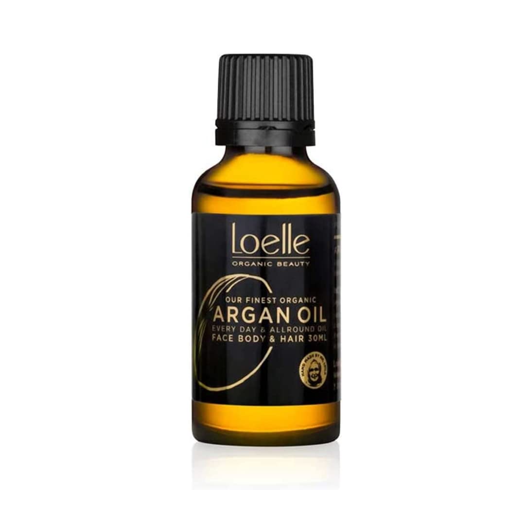 Loelle - 100% Pure, Cold-Pressed Argan Oil - Organic Argan Oil for Hair, Face and Hands - Vegan Moisturising Body Oils Rich in Vitamin E - Hand-Picked in Morocco (30ml)