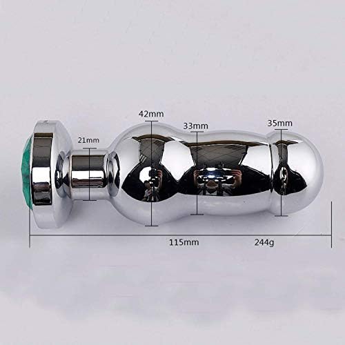 Zalic Tshirt Hollow Plug B-ütt Hot Automatic Aluminum Alloy an-âl Plug Crystal Plug an-âl S-ê-x-Toys an-âl Tail Plug L1114,Fox Tail Plug B-ütt Glass