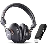 Avantree DG59 Plug &amp; Play Wireless PS4 Gaming Headphones with Bluetooth USB Audio Transmitter Set for PC Desktop Computer, Chat &amp; Music Simultaneously, No Delay, 40hrs Play Time