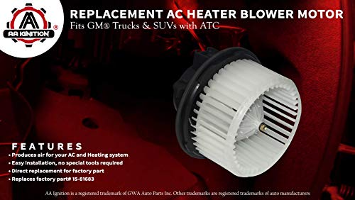 1 Heater+Blower+Motor+Silverado+Temperature