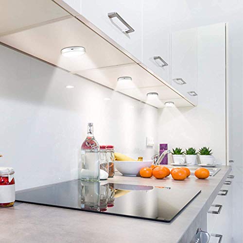 LED Nachtlicht mit Bewegungsmelder, 3 Stück Kaltes Weiß Auto EIN/AUS Nachtlicht mit Dämmerungssensor, Stick-On Nachtlicht Bewegungsmelder Batterie für Kinderzimmer Schlafzimmer Treppen Flur