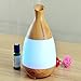 Walkas 300ml Cool Mist Humidifier Ultrasonic Aroma Essential Oil Diffuser for Office Home Bedroom Living Room Study Yoga Spa - Wood Grain (2017 Newest)