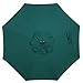 Abba Patio 9' Patio Umbrella Outdoor Table Market Umbrella with Push Button Tilt/Crank, Dark Green