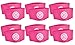 Unique Sports Lace Bands Neon Pink Soccer Cleat Lace Cover (6 Pair)