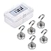 10L0L Magnetic Hooks Neodymium, Powerful Magnet Hook (25lb-silver)