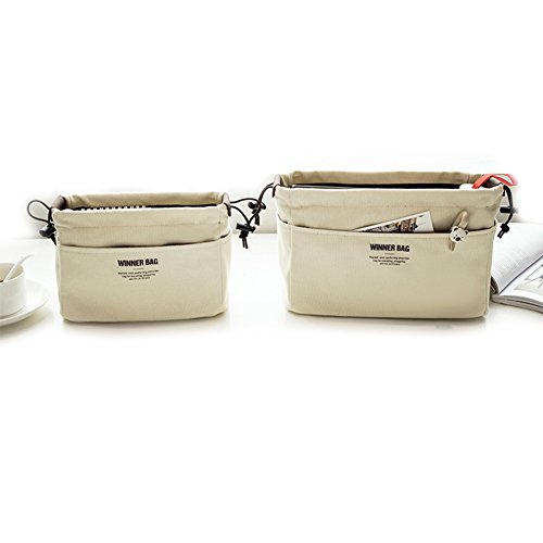WINNER Bag in Bag Toiletry Bag Electronics Accessories Organizer Bag A731 (Large Khaki)