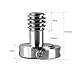 SMALLRIG D Shaft D-Ring Thumb Screw Adapter 1/4''-20 Thead for Camera Tripod QR Quick Release Plate, Pack of 5-1880