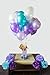 Mermaid Birthday Party Supplies and Decorations for Girls Birthday Party, 64 Piece Pack of Balloons, Flower Pom Poms, Cupcake Toppers and Hats by Bash Supplies