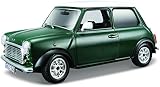Bburago 1:24 1969 Mini Cooper Green Diecast Model Car view 2