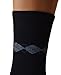 PETANI Argyle Socks, 3 pack Rich European Dress Organic Cotton Socks Men Black (L)