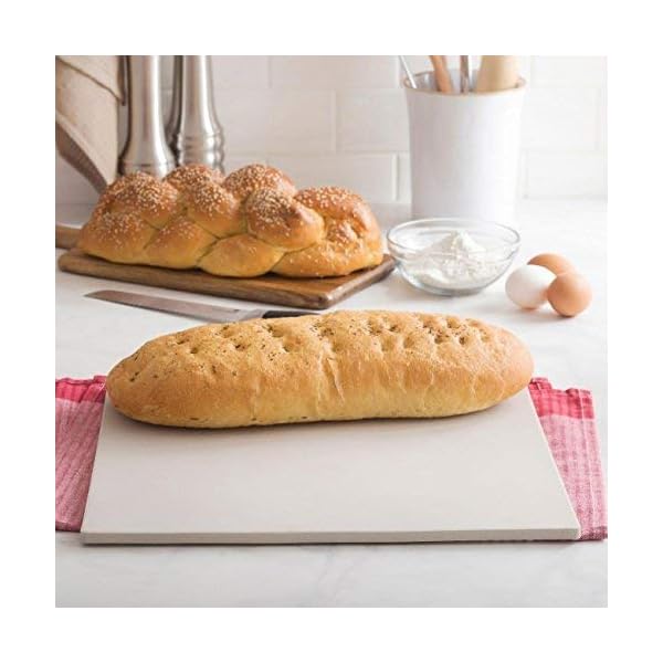 Multichef Bread & Pizza Stone (Natural) Large Pizza Stone for Oven