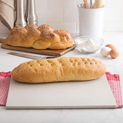 Multichef Bread & Pizza Stone (Natural) Large Pizza Stone for Oven