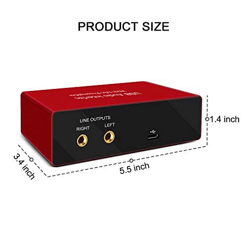 USB Audio Interface With Mic Preamplifier XRL Audio Interface 48v 2