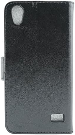 HTC Desire 626 / 626s Case - Customerfirst Credit Card Wallet Style Case Flip Style Cover for HTC Desire 626 / 626s - Includes Key Chain (Leather Black)