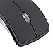 Aftermarket 2.4GHZ Snap-in Transceiver Fold Wireless Mouse Cordless Mice USB Folding Mouse Black