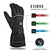 NEWXLT Winter Heated Gloves,Hand Warmers with 3 Levels Temperature Control,Battery Powered Hand Warmers Waterproof Gloves for Outdoor Sports Skiing Cycling Riding Hunting Fishing,Winter Best Gift