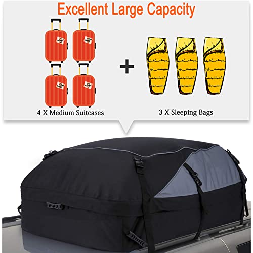 20 Cubic Car Rooftop Cargo Carrier Bag Waterproof Heavy Duty Car Roof