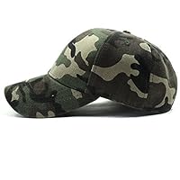 NISWDE Unisex Camo Baseball Cap Hip Hop Hat Camouflage Constructed Trucker Plain Washed Classic Dad Hat