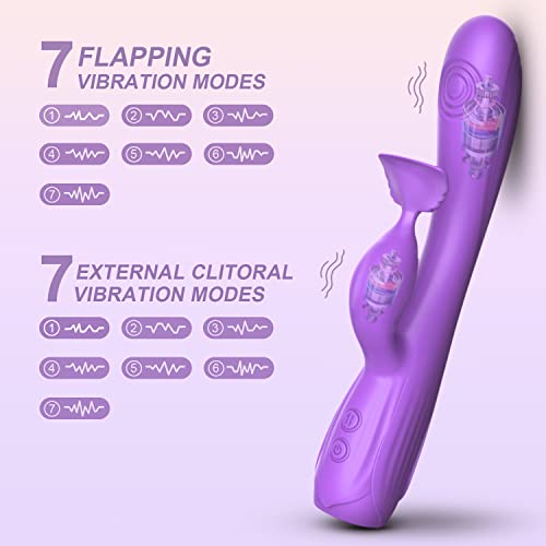 YTYOMUR G Spot Vibrator Clitoris Stimulator for Women Sex Toy, Three-Point Precision Stimulation G Point/Clits /Vagina,Upgraded Dual Motors with 14 Vibration and Beat Mode,Rechargeable & Waterproof