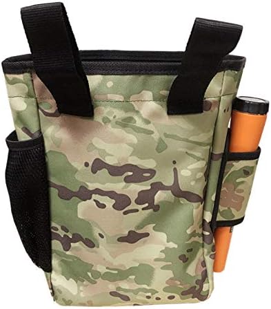 shrxy Metal Detector Finds Bag Multi-Purpose Digger 12 Tools Bag for PinPointer Garrett Detector Xp ProPointer Pack Pouch (camo) - Image 5