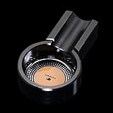 NEW COHIBA Black Mini Aluminium Alloy Cigar Cigarette Travel Ashtray Holder