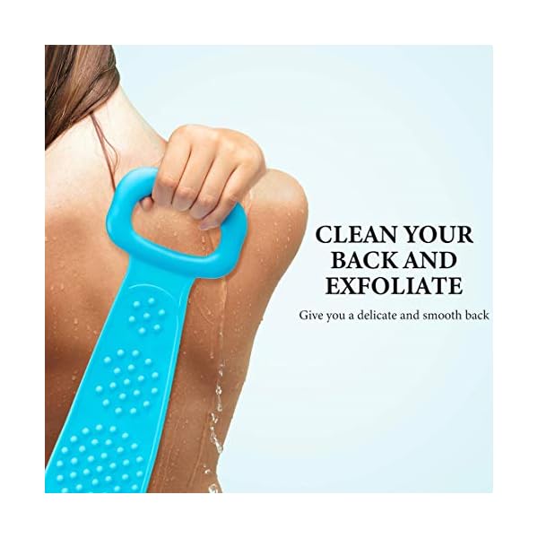 Yolistar-Silicone-Bath-Body-Brush-Body-Back-Shower-Scrubber-Long-Bath-Brush-for-Shower-Exfoliating-SPA-Massage-Skin-Care-Cleansing-Easy-to-Clean-Lathers-Well-Eco-Friendly Yolistar Silicone Bath Body Brush, Body Back Shower Scrubber Long Bath Brush for Shower Exfoliating SPA Massage Skin…
