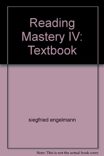 Reading Mastery IV: Textbook 0574001921 Book Cover