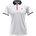 Fila Men's BB1 Polo Shirt, White, Navy, Chinese Red, M