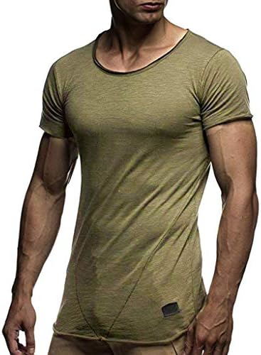 Hot!Men's Monochrome Line Stripe T-Shirt Ninasill Breathable Short Sleeve Round Neck Tops Casual Sporty Summer Blouses