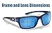 Flying Fisherman mens Cove Sunglasses, Navy Blue Frames/Smoke-blue Mirrored Lenses, Medium US