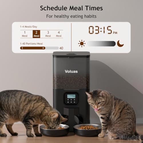 【愛的定食饗宴】Voluas 雙貓自動餵食器 $25.99