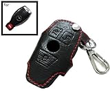 iJDMTOY Genuine Leather Remote Smart Key Fob Case Holder Cover For Mercedes-Benz C E S CLA CLS ML GL GLK CLK SLK Class, etc