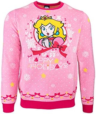 Princess peach christmas sweater Clearance