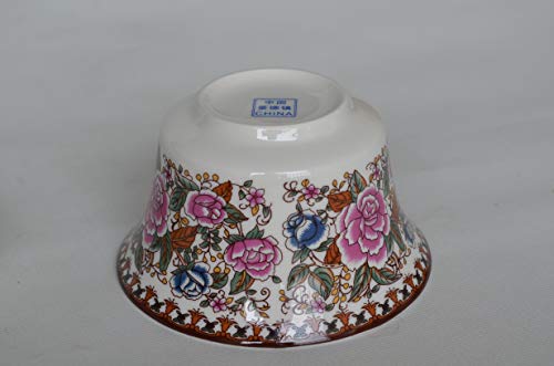 Yxhupot Gaiwan Chinese 6.8oz 10oz Sancai Painted Peony Tureen Tray Cup Bowl Saucer Lid (6.8oz/200ml) - Thumbnail 3
