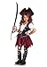 Leg Avenue Girls 2 Pc Caribbean Pirate Costume, Includes Dress With Attached Belt and Pirate Hat, MEDIUM, Multicolor
