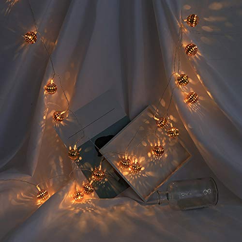 Ouniman Led Bulbs Long Lantern Fairy Lights Christmas String Lights Indoor Outdoor Decorative Lights for Garden/Home/Party/Bedroom/Xmas/Indoor Decorations – 20 LED Light