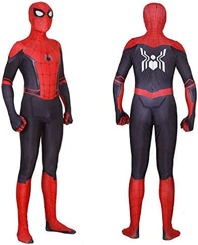 Rellcos Unisex Lycra Spandex Zentai Halloween 2019 New Far from Home New Spiderman Cosplay Costumes Suit Adult 3D Style