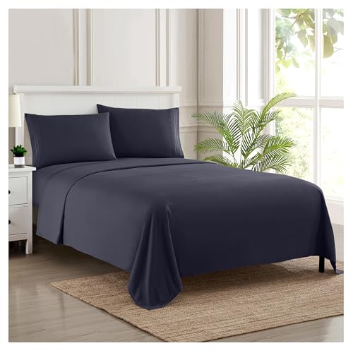 Split King Sheets - Breathable Luxury Sheets with Full Elastic & Secure Corner…