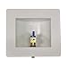 Eastman 60233 PEX Pre-assembled Ice Maker Outlet Box, 1/2 Inch Crimp PEX Connection with Installed 1/4-Turn Ball Valve, White primary