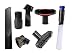 KINW Vacuum Dusty Brush Vacuum Attachments Accessories for 1 1/4" inch & 1 3/8" inch Standard Hose - Crevice, Upholstery Brush, Dust Brush Tool and Adapter 7 Pcs